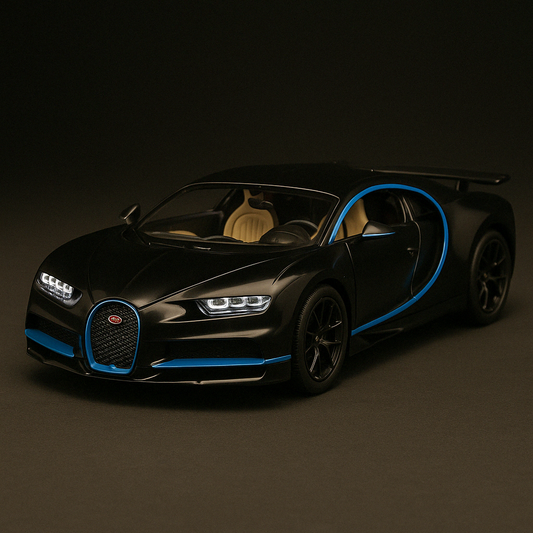 1:32 Diecast Supercar Model – Bugatti-Style Alloy Toy Car with Light & Sound