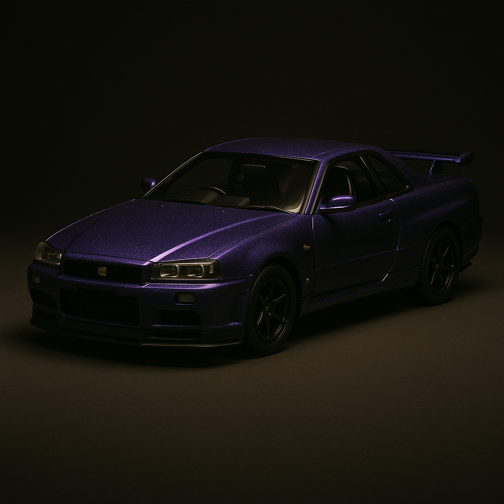 1:32 Nissan GTR R34 Skyline Diecast – JDM Legend