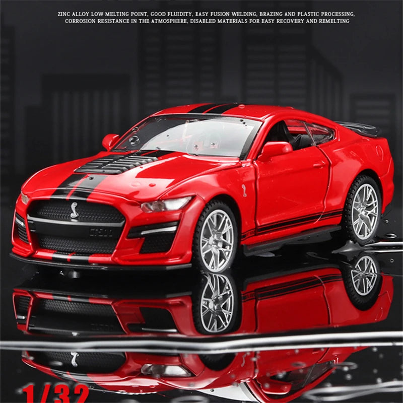 1:32 Shelby GT500 Diecast – Iconic Muscle in Metal Red