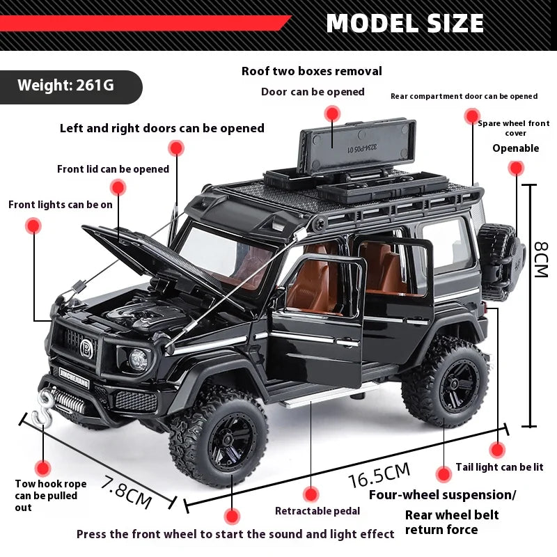 1:32 Mercedes-Benz G550 4x4 Off-Road Diecast Model SUV